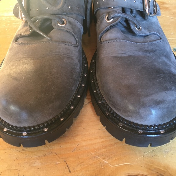 [Free People] combat riding style gray boots - Picture 5 of 8